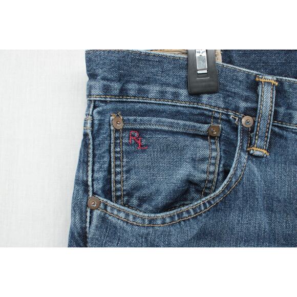 Polo Ralph Lauren Varick Jeans Men's 34 Slim Straight Cotton Stretch Gorpcore - Picture 5 of 15